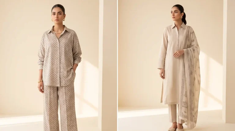 2-piece vs 3-piece suits for women in Pakistan