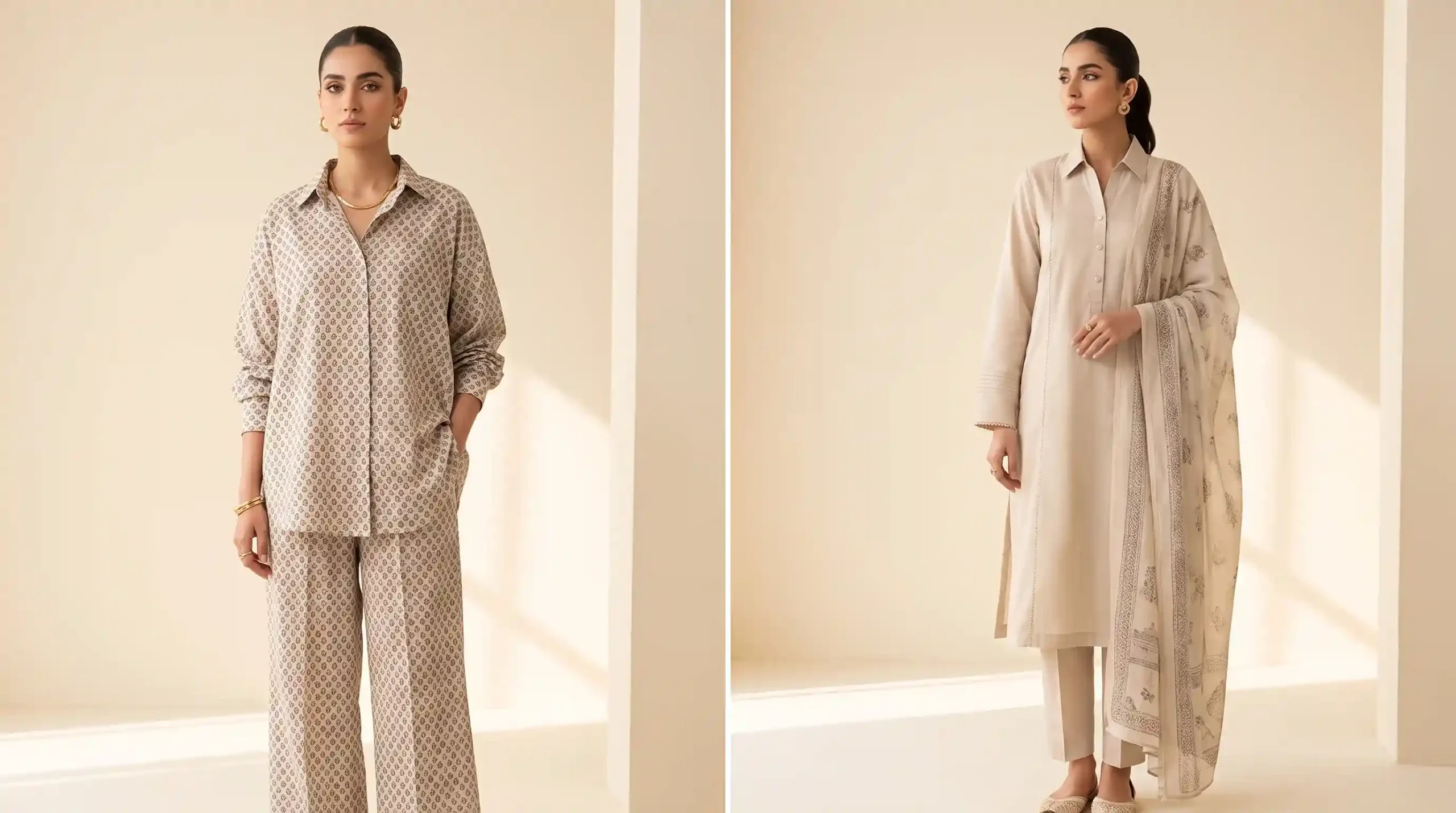2-piece vs 3-piece suits for women in Pakistan
