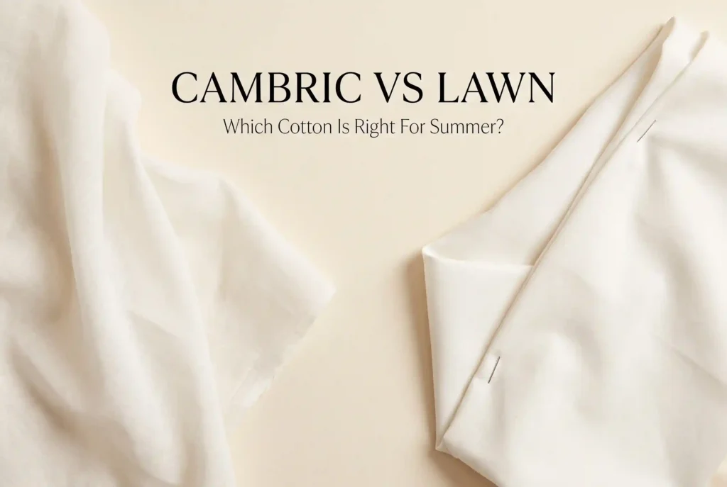 Cotton vs lawn 100% cotton cambric and lawn fabric comparison for Pakistani summer clothing