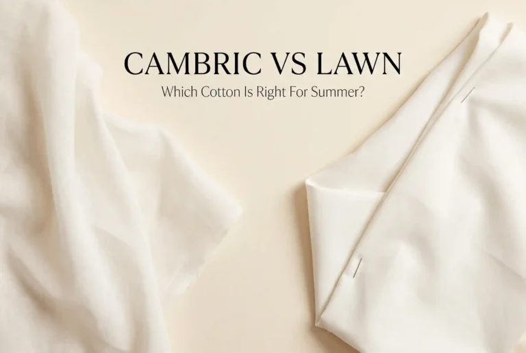 Cotton vs lawn 100% cotton cambric and lawn fabric comparison for Pakistani summer clothing
