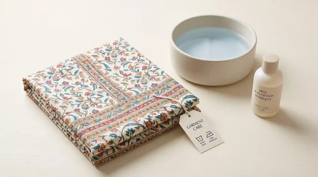 how to care for printed cotton cambric clothes